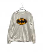 Hanesヘインズ）の古着「80's長袖カットソー　バットマンプリント」｜ホワイト