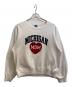 Champion（チャンピオン）の古着「USA製フロッキープリントスウェット」｜ホワイト