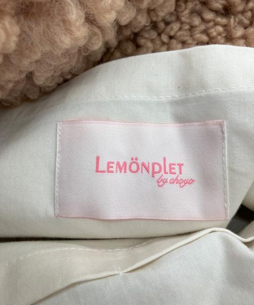 LEMONPLET（レモンプレット）LEMONPLET (レモンプレット) ファーハンドバッグ ブラウン×ホワイト 未使用品の古着・服飾アイテム