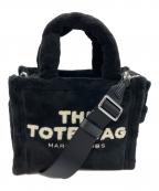 MARC JACOBSマークジェイコブズ）の古着「ブラック ザ テリー ポリエステル ロゴ ミニ トート バッグ」｜ブラック