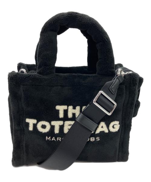 MARC JACOBS（マークジェイコブズ）MARC JACOBS (マークジェイコブズ) ブラック ザ テリー ポリエステル ロゴ ミニ トート バッグ ブラック 未使用品の古着・服飾アイテム