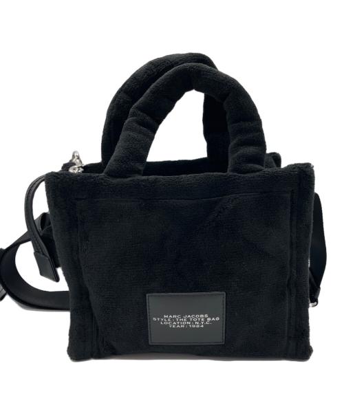 MARC JACOBS（マークジェイコブズ）MARC JACOBS (マークジェイコブズ) ブラック ザ テリー ポリエステル ロゴ ミニ トート バッグ ブラック 未使用品の古着・服飾アイテム