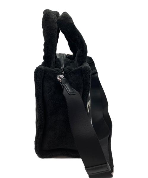 MARC JACOBS（マークジェイコブズ）MARC JACOBS (マークジェイコブズ) ブラック ザ テリー ポリエステル ロゴ ミニ トート バッグ ブラック 未使用品の古着・服飾アイテム