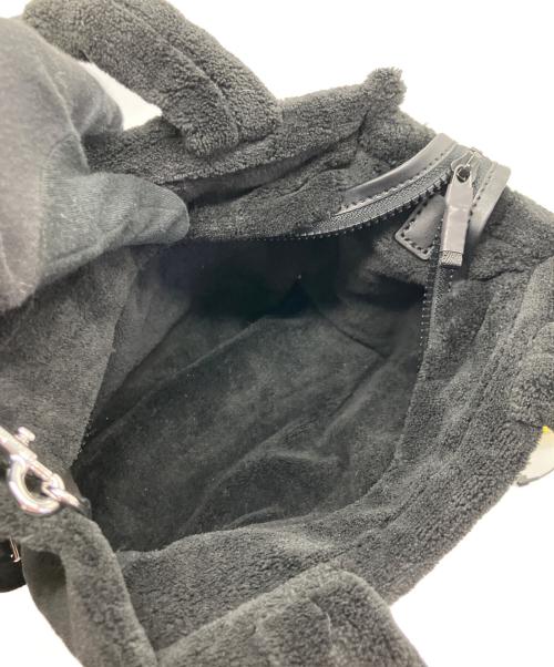 MARC JACOBS（マークジェイコブズ）MARC JACOBS (マークジェイコブズ) ブラック ザ テリー ポリエステル ロゴ ミニ トート バッグ ブラック 未使用品の古着・服飾アイテム