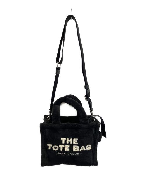 MARC JACOBS（マークジェイコブズ）MARC JACOBS (マークジェイコブズ) ブラック ザ テリー ポリエステル ロゴ ミニ トート バッグ ブラック 未使用品の古着・服飾アイテム