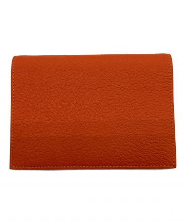 美品❤HERMES❤手帳カバー　シルクイン　オレンジ 中古・古着通販】HERMES (エルメス) 手帳カバー オレンジ｜ブランド