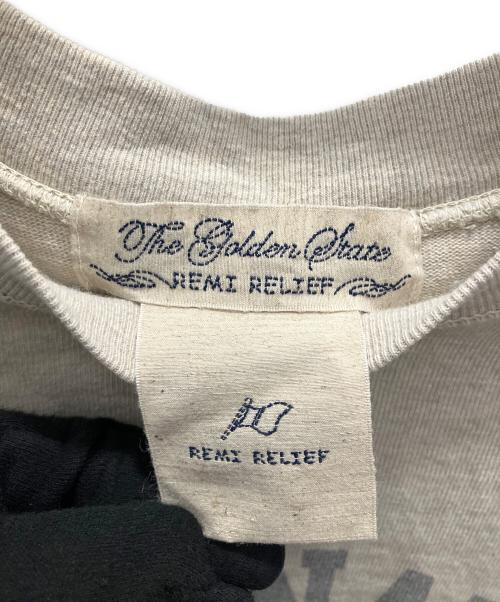 REMI RELIEF（レミレリーフ）REMI RELIEF (レミレリーフ) NEWPORT RAGLAN TEE ベージュ サイズ:フリーの古着・服飾アイテム