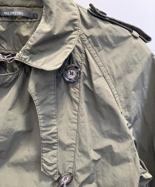 VALENTINO（ヴァレンティノ）VALENTINO (ヴァレンティノ) トレンチコート グリーン サイズ:Ｓの古着・服飾アイテム