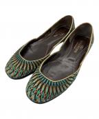 VALENTINO GARAVANIヴァレンティノ・ガラヴァーニ）の古着「フラットパンプス」｜ブルー