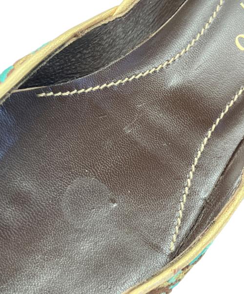 VALENTINO GARAVANI（ヴァレンティノ・ガラヴァーニ）VALENTINO GARAVANI (ヴァレンティノ・ガラヴァーニ) フラットパンプス ブルー サイズ:SIZE S (36)の古着・服飾アイテム