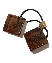 LOUIS VUITTON（ルイ ヴィトン）の古着「クリアキューブヘアゴム」｜ブラウン