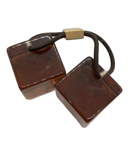 LOUIS VUITTON（ルイ ヴィトン）LOUIS VUITTON (ルイ ヴィトン) クリアキューブヘアゴム ブラウンの古着・服飾アイテム