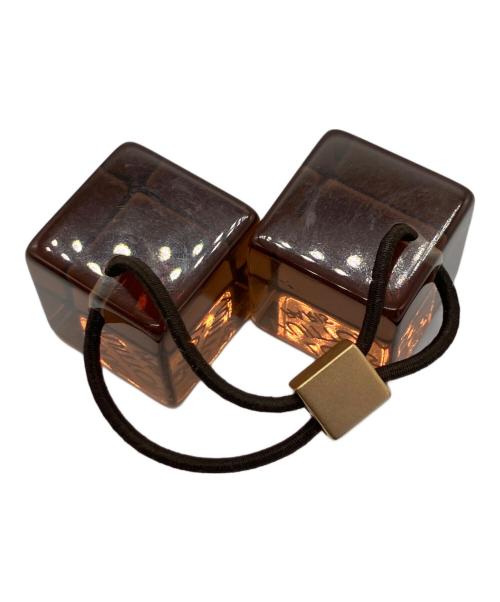 LOUIS VUITTON（ルイ ヴィトン）LOUIS VUITTON (ルイ ヴィトン) クリアキューブヘアゴム ブラウンの古着・服飾アイテム