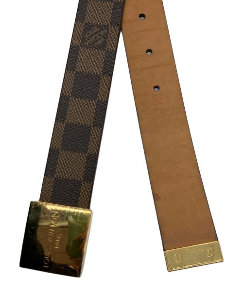 LOUIS VUITTON（ルイ ヴィトン）LOUIS VUITTON (ルイ ヴィトン) サンチュール・キャレ ブラウンの古着・服飾アイテム