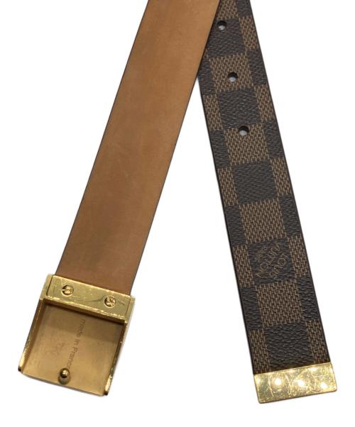 LOUIS VUITTON（ルイ ヴィトン）LOUIS VUITTON (ルイ ヴィトン) サンチュール・キャレ ブラウンの古着・服飾アイテム