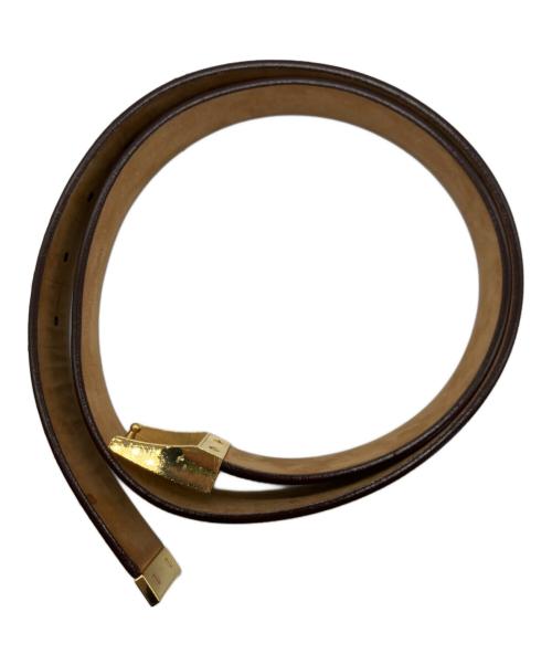 LOUIS VUITTON（ルイ ヴィトン）LOUIS VUITTON (ルイ ヴィトン) サンチュール・キャレ ブラウンの古着・服飾アイテム