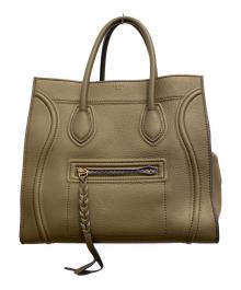 CELINE（セリーヌ）の古着「ラゲージ ファントムトートバッグ」｜ブラウン×ブルー