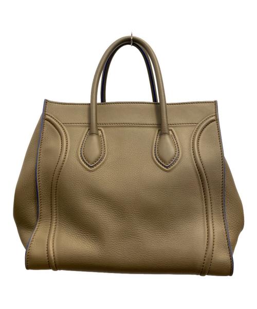 CELINE（セリーヌ）CELINE (セリーヌ) ラゲージ ファントムトートバッグ ブラウン×ブルーの古着・服飾アイテム