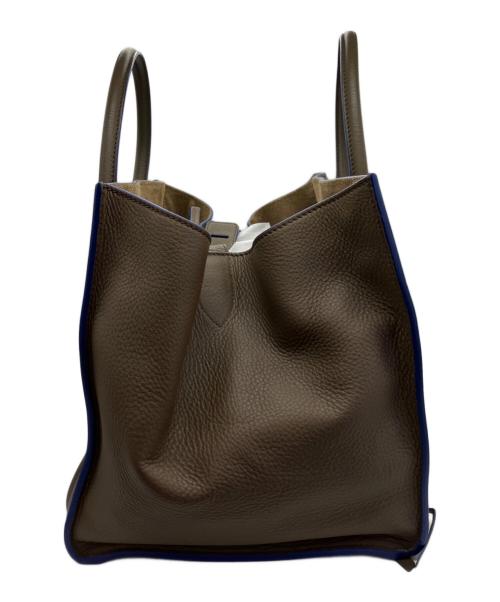CELINE（セリーヌ）CELINE (セリーヌ) ラゲージ ファントムトートバッグ ブラウン×ブルーの古着・服飾アイテム