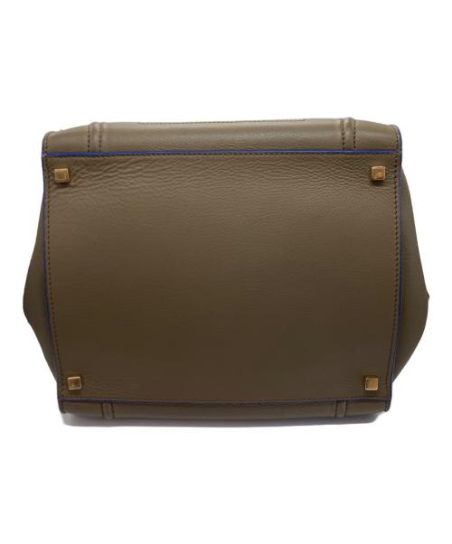 CELINE（セリーヌ）CELINE (セリーヌ) ラゲージ ファントムトートバッグ ブラウン×ブルーの古着・服飾アイテム