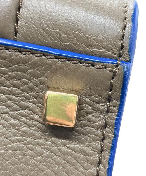 CELINE（セリーヌ）CELINE (セリーヌ) ラゲージ ファントムトートバッグ ブラウン×ブルーの古着・服飾アイテム