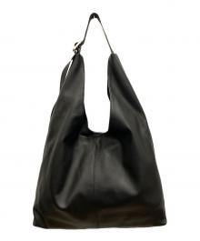 russet（ラシット）の古着「レザーホーボーバッグ」｜ブラック