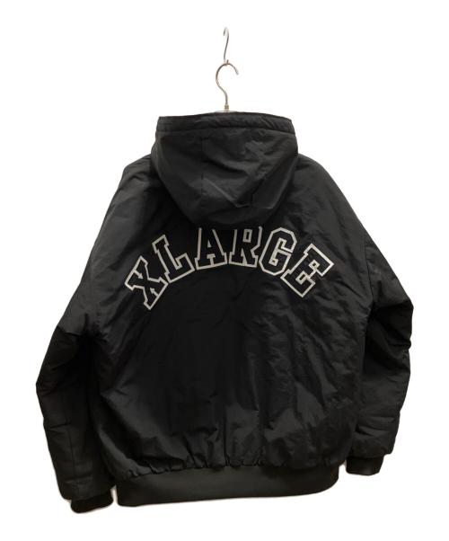 X-LARGE（エクストララージ）X-LARGE (エクストララージ) NYLON PUFFER JACKET ブラック サイズ:XLの古着・服飾アイテム