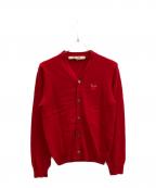 COMME des GARCONSコムデギャルソン）の古着「薄手カーディガン」｜レッド