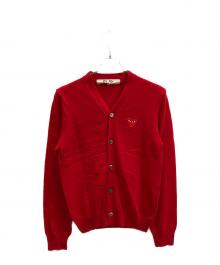 COMME des GARCONS（コムデギャルソン）の古着「薄手カーディガン」｜レッド