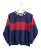 IZOD LACOSTEアイゾッド ラコステ）の古着「スウェット」｜ネイビー×レッド