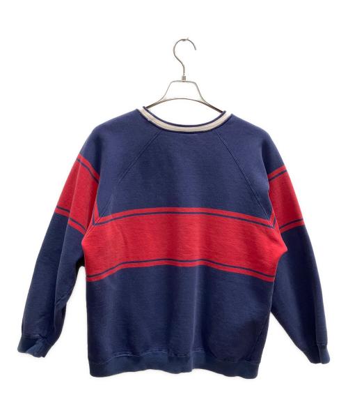 IZOD LACOSTE（アイゾッド ラコステ）IZOD LACOSTE (アイゾッド ラコステ) スウェット ネイビー×レッド サイズ:Lの古着・服飾アイテム