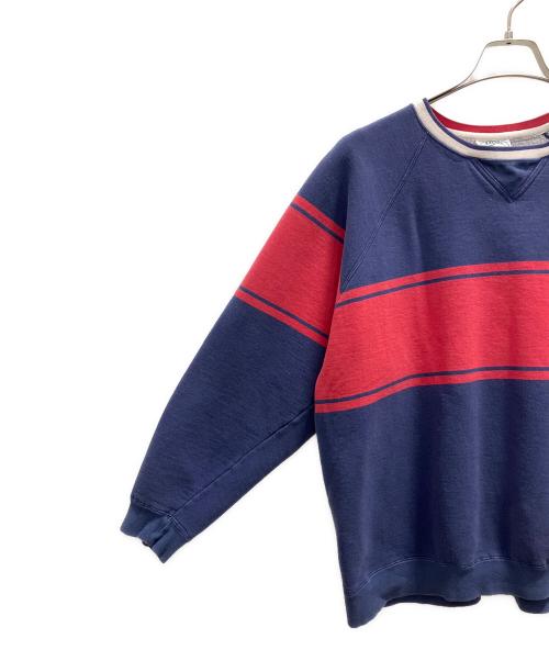 IZOD LACOSTE（アイゾッド ラコステ）IZOD LACOSTE (アイゾッド ラコステ) スウェット ネイビー×レッド サイズ:Lの古着・服飾アイテム