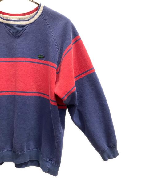 IZOD LACOSTE（アイゾッド ラコステ）IZOD LACOSTE (アイゾッド ラコステ) スウェット ネイビー×レッド サイズ:Lの古着・服飾アイテム