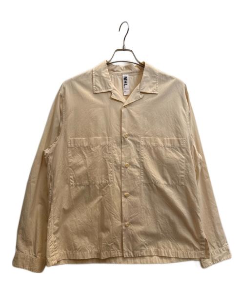 MHL（エムエイチエル）MHL (エムエイチエル) 長袖シャツ ベージュ サイズ:XLの古着・服飾アイテム