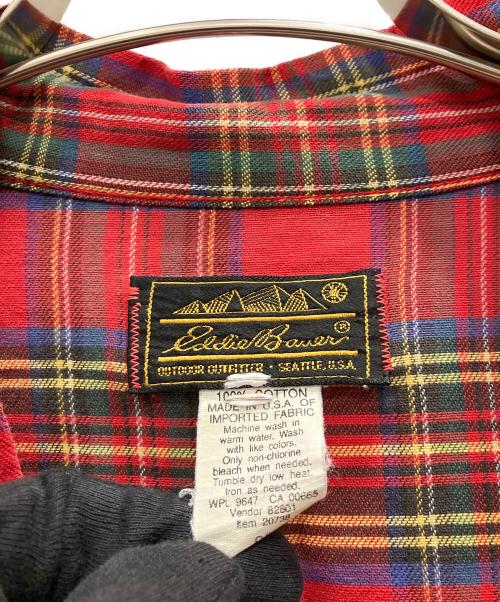 Eddie Bauer（エディーバウアー）Eddie Bauer (エディーバウアー) ネルガウン レッド サイズ:Мの古着・服飾アイテム