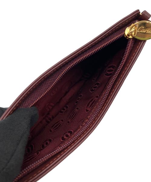 Cartier（カルティエ）Cartier (カルティエ) マストライン　ポーチ ブラウンの古着・服飾アイテム