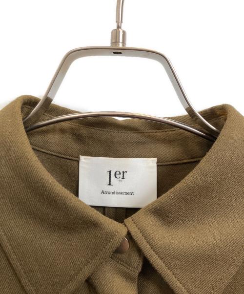 1er Arrondissement（プルミエ アロンディスモン）1er Arrondissement (プルミエ アロンディスモン) サキソニーワンピース ブラウン サイズ:SIZE 36の古着・服飾アイテム
