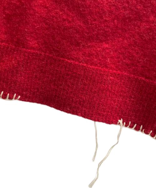 Martin Margiela 10（マルタン・マルジェラ 10）Martin Margiela 10 (マルタン・マルジェラ 10) 切替クルーネックニットニット ベージュ×アイボリー×ブラウン サイズ:SIZE L 未使用品の古着・服飾アイテム