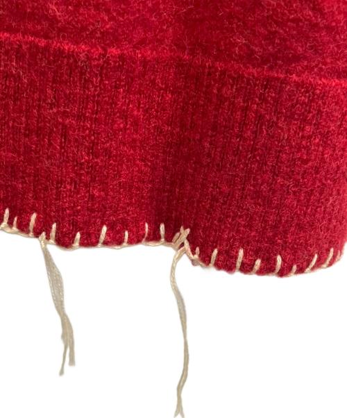 Martin Margiela 10（マルタン・マルジェラ 10）Martin Margiela 10 (マルタン・マルジェラ 10) 切替クルーネックニットニット ベージュ×アイボリー×ブラウン サイズ:SIZE L 未使用品の古着・服飾アイテム