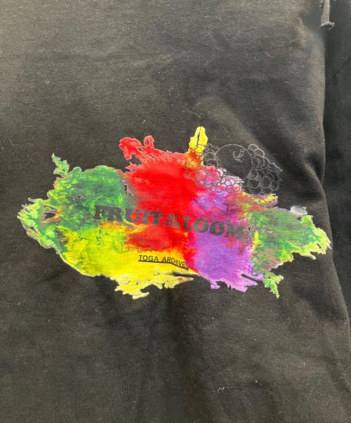 TOGA ARCHIVES（トーガアーカイブス）TOGA ARCHIVES (トーガアーカイブス) FRUIT OF THE LOOM (フルーツオブザルーム) Fringe top ブラック サイズ:Мの古着・服飾アイテム