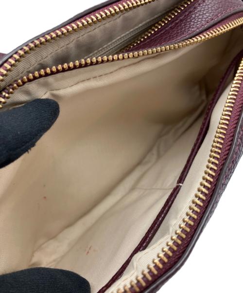 LAUREN RALPH LAUREN（ローレンラルフローレン）LAUREN RALPH LAUREN (ローレンラルフローレン) ショルダーバッグ　キャリー ワインレッドの古着・服飾アイテム