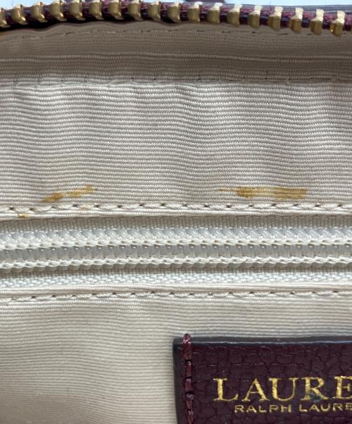 LAUREN RALPH LAUREN（ローレンラルフローレン）LAUREN RALPH LAUREN (ローレンラルフローレン) ショルダーバッグ　キャリー ワインレッドの古着・服飾アイテム