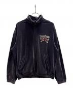 X-LARGE×JAPANESE MAGENESEエクストララージ×ジャパニーズマゲニーズ）の古着「ベロアトラックジャケット」｜グレー