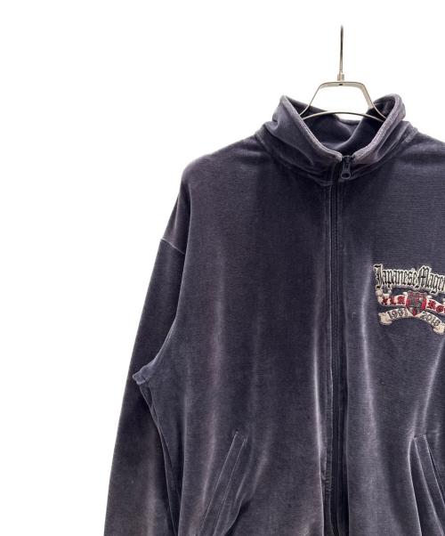 X-LARGE（エクストララージ）X-LARGE (エクストララージ) JAPANESE MAGENESE (ジャパニーズマゲニーズ) ベロアトラックジャケット グレー サイズ:Ｌの古着・服飾アイテム