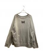Needlesニードルズ）の古着「DECONSTRUCTED SWEAT SHIRT」｜ライトグレー