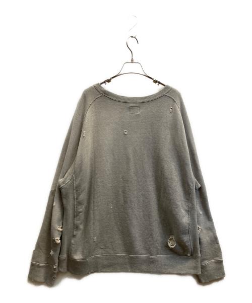 Needles（ニードルズ）Needles (ニードルズ) DECONSTRUCTED SWEAT SHIRT ライトグレー サイズ:Мの古着・服飾アイテム