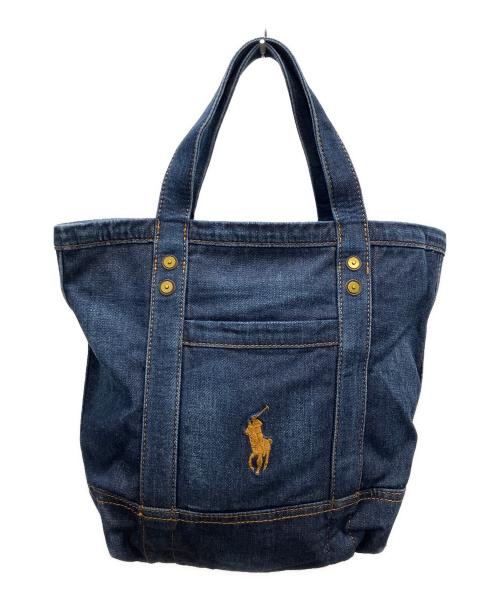 POLO RALPH LAUREN（ポロ・ラルフローレン）POLO RALPH LAUREN (ポロ・ラルフローレン) トートバッグ インディゴの古着・服飾アイテム