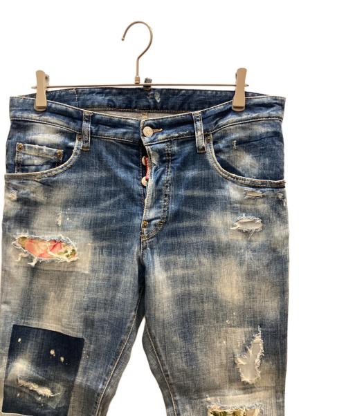 DSQUARED2（ディースクエアード）DSQUARED2 (ディースクエアード) skarter jeans インディゴ サイズ:48の古着・服飾アイテム