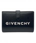 GIVENCHYジバンシィ）の古着「G-CUT MEDIUM WALLET2つ折り財布」｜ブラック
