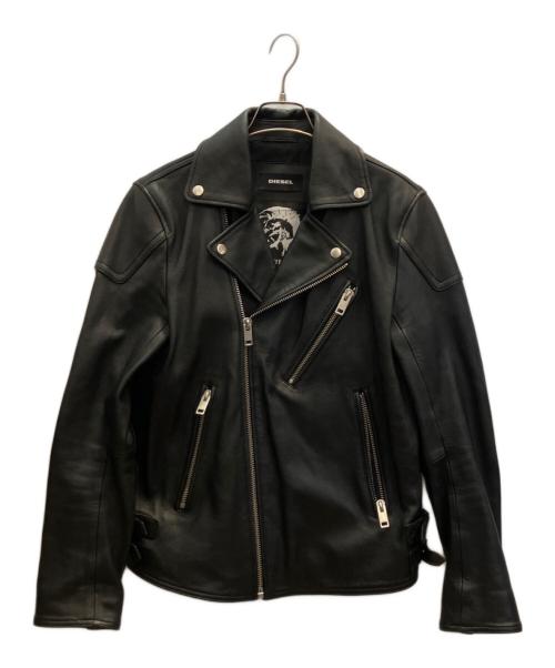 DIESEL（ディーゼル）DIESEL (ディーゼル) KRAMPIS ラムレザージャケット ブラック サイズ:Ｓの古着・服飾アイテム